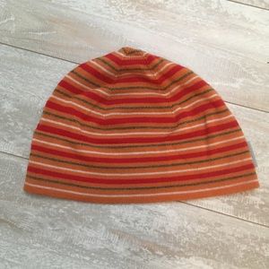 Orange striped hat